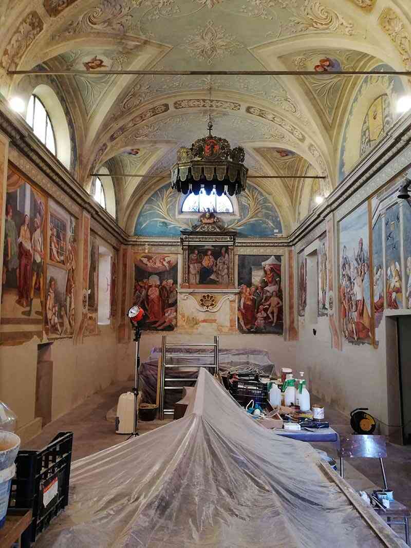 Confraternita di S. Caterina, Costanzana (VC) – Restauro affreschi XVI sec.